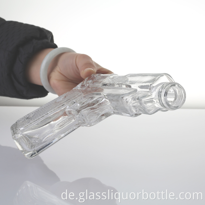 Glass Wine Bottle with Lid